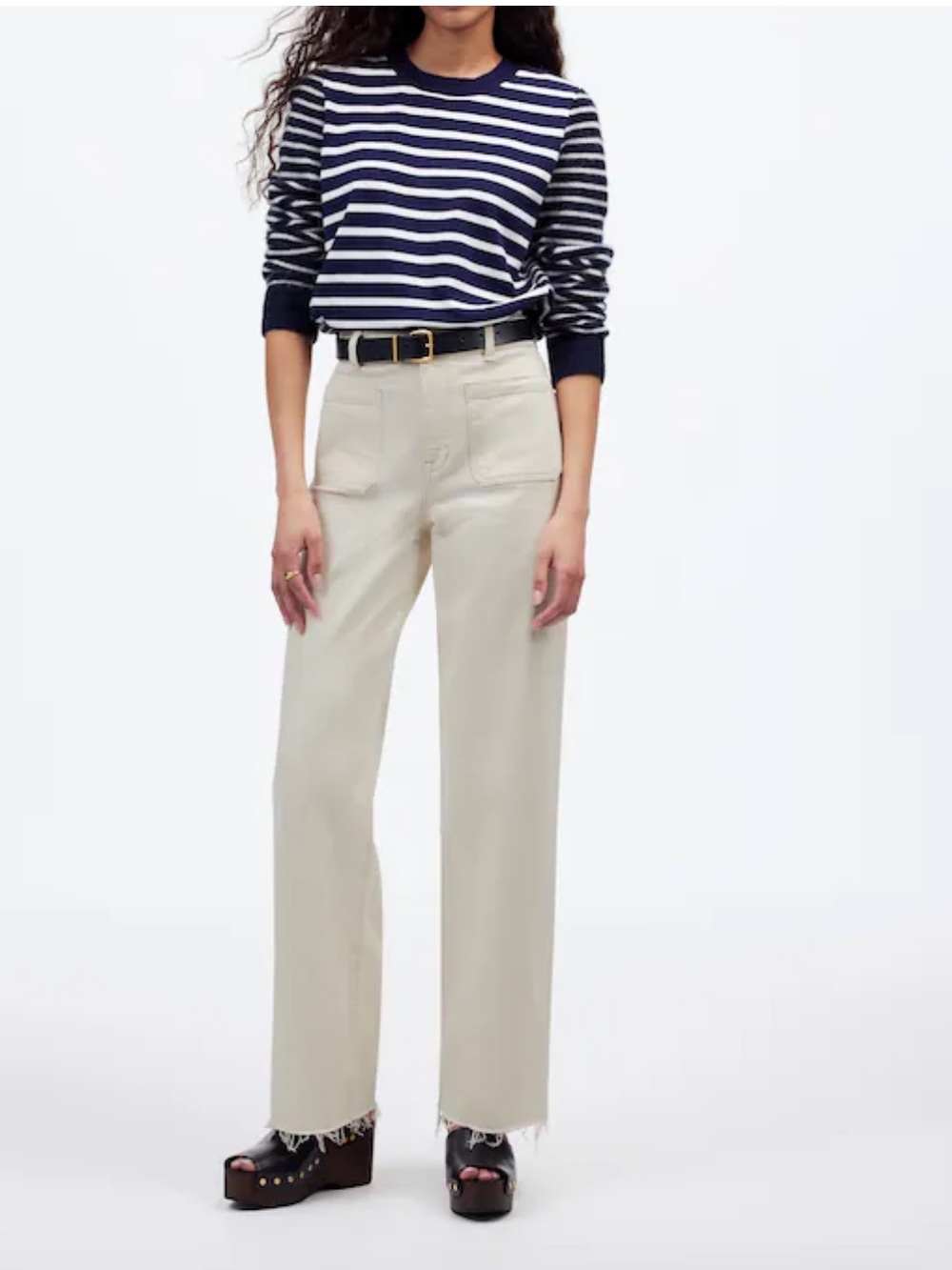 Madewell Women’s Emmett wide-leg jean - vintage canvas size 27